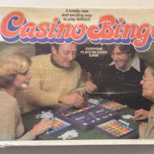 Vintage 1978 CASINO BINGO game by Milton Bradley