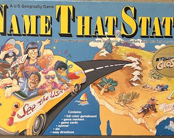 Vintage 1992 NAME THAT STATE game by Educational Insights