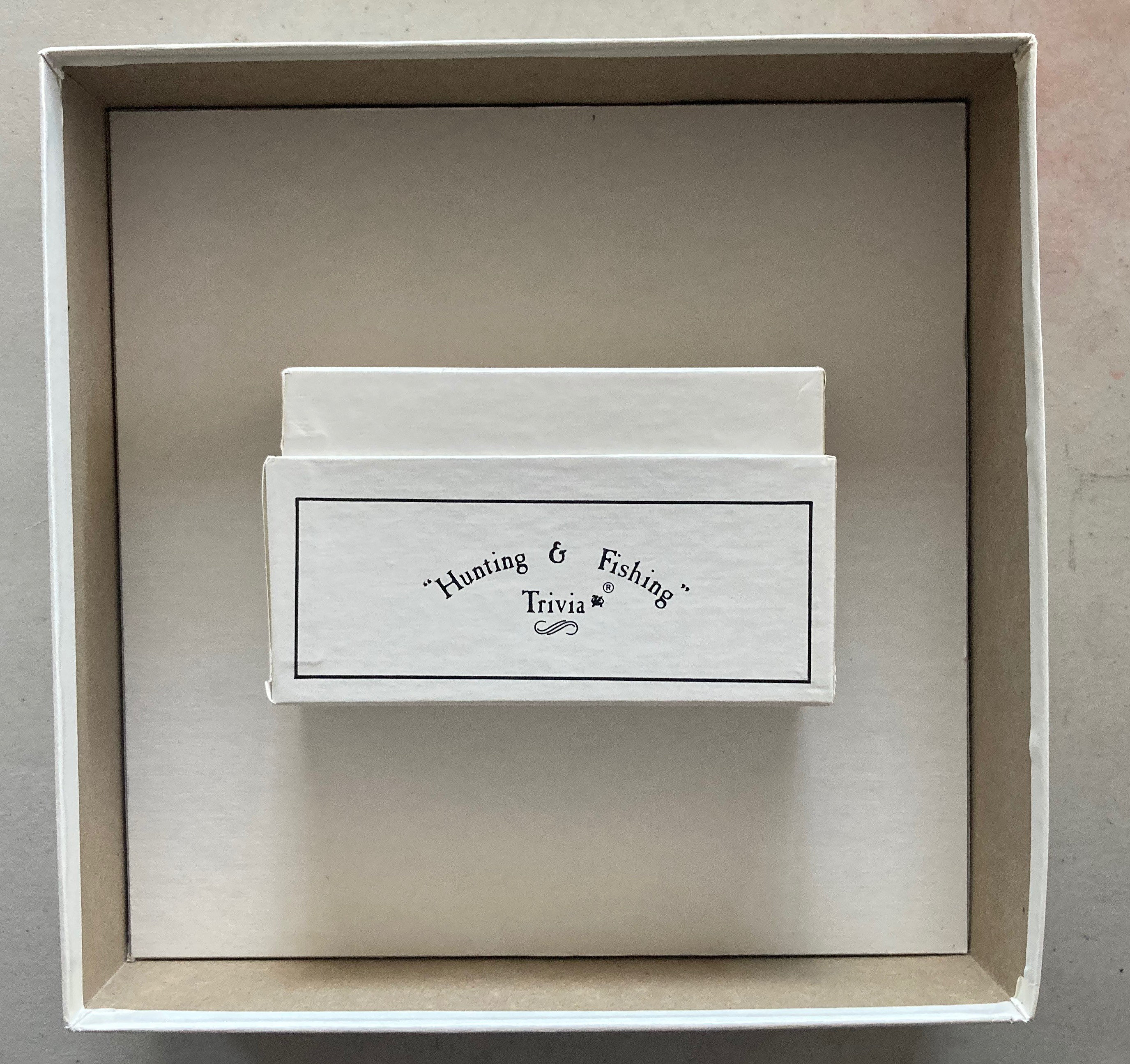 Vintage 1985 HUNTING & FISHING TRIVIA game by Mountainman Etsy