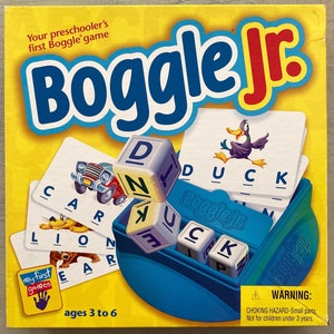 Vintage 1998 BOGGLE JR GAME by Parker Brothers