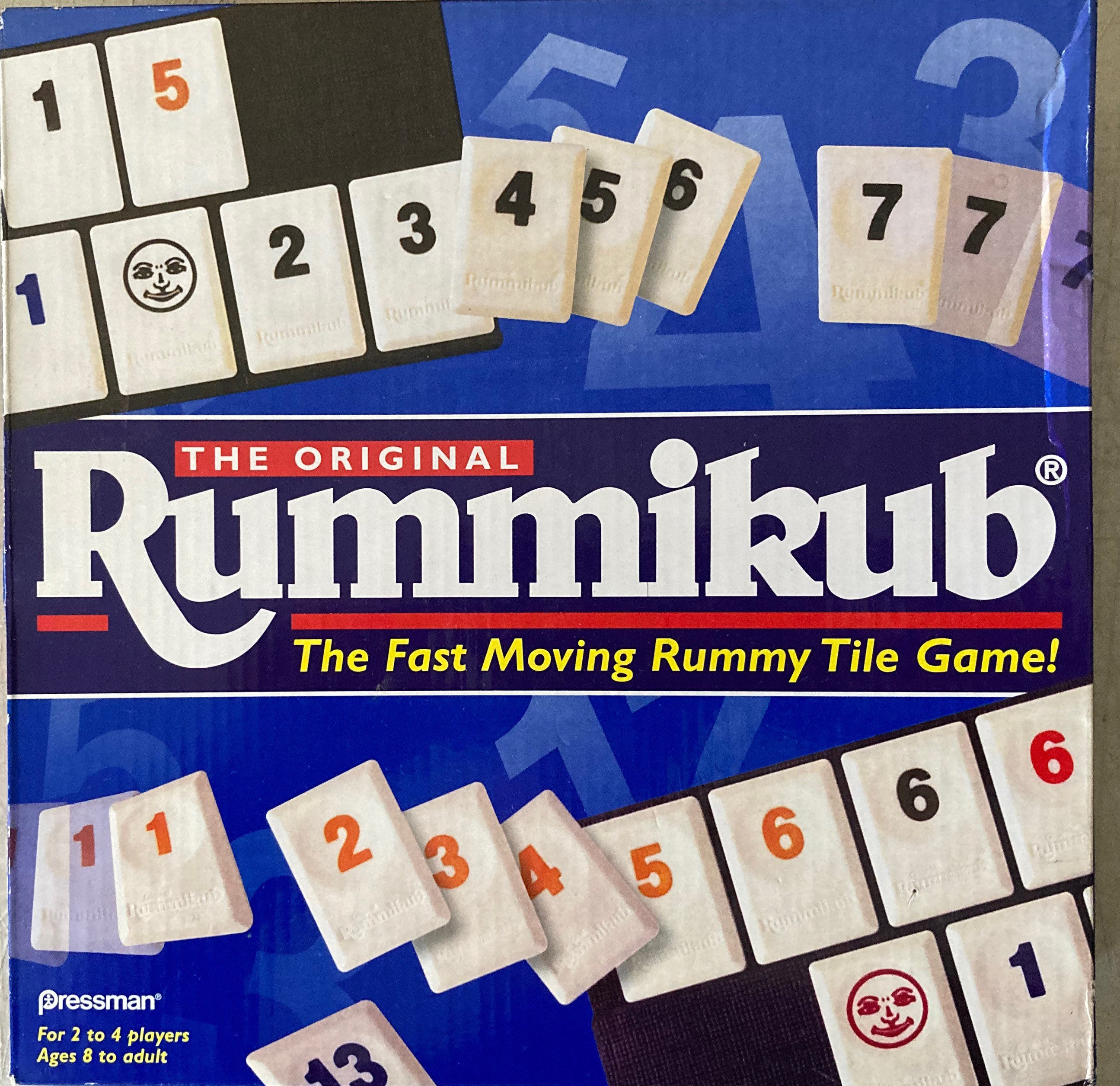 Vintage 1998 RUMMIKUB GAME by Pressman Toy Corporation 