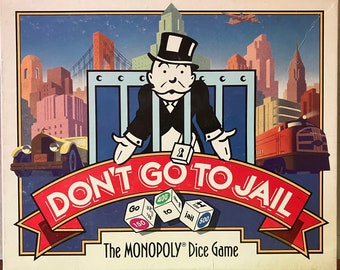 Vintage 1991 DONT go to JAIL game by Parker Brothers