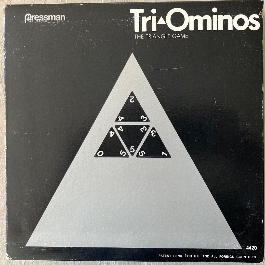 Vintage 1968 TRIOMINOS Game by Pressman Toy Corporation - Etsy