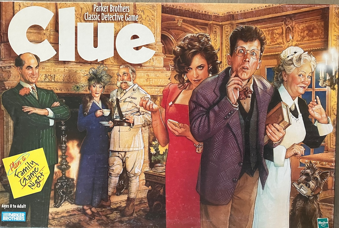 Vintage 1998 CLUE GAME by Parker Brothers Etsy