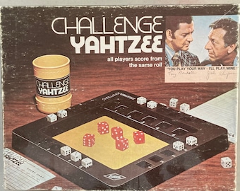 Vintage 1974 CHALLENGE YAHTZEE GAME by E S Lowe