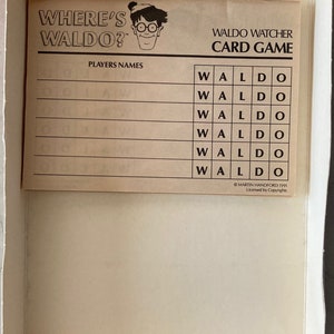 Vintage 1991 WHERES WALDO card game by International Games Inc image 4