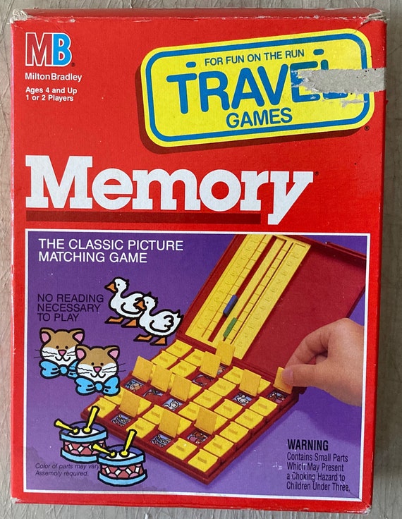 Buy Vintage 1989 Travel MEMORY GAME by Milton Bradley Online in India 