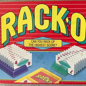 Parker Brothers RACK-O 2-4 Players Card Game No. 40073