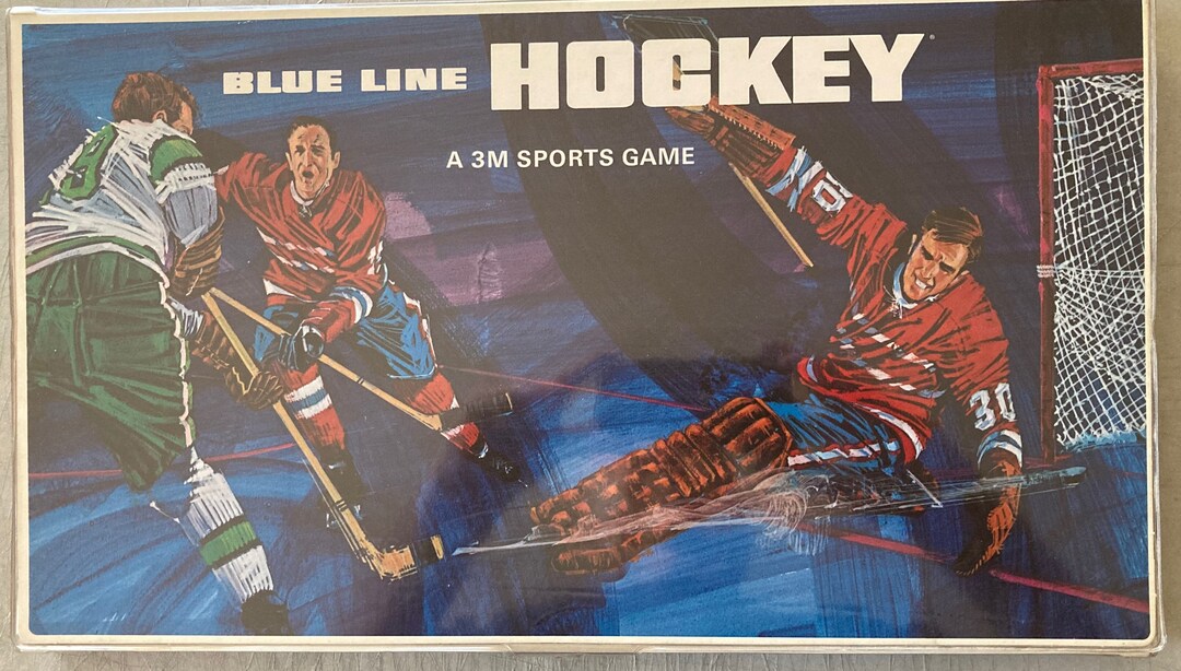 Vintage 196869 BLUE LINE HOCKEY by 3M Sports Games Etsy