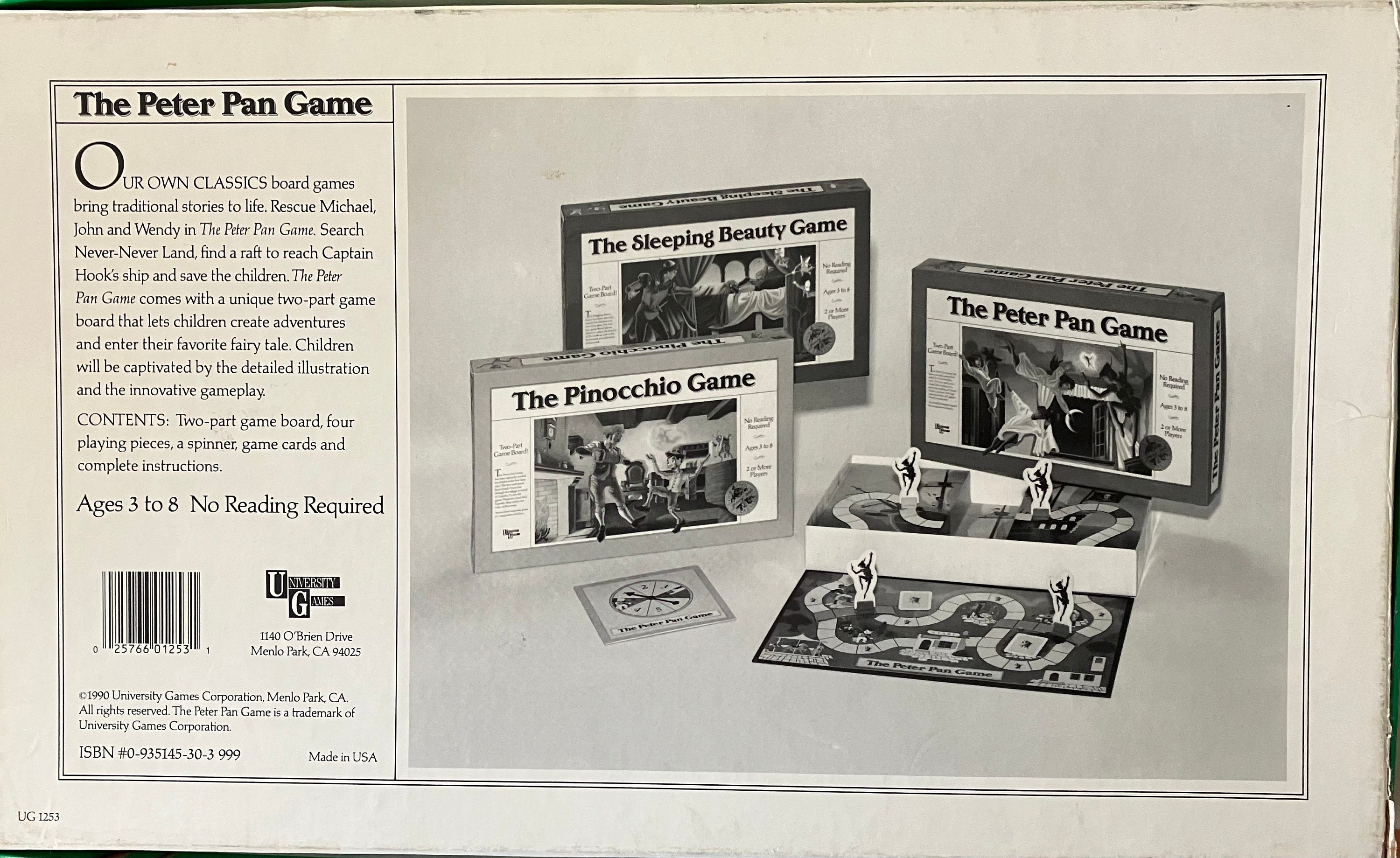 ヴィンテージピーターパンゲーム Vintage 1990 the PETER PAN Game by University Games - Etsy