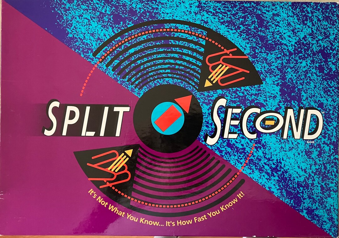 Vintage 1992 SPLIT SECOND GAME by Parker Brothers - Etsy