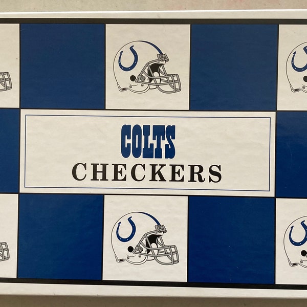 Vintage 1993 Indianapolis COLTS vrs Miami DOLPHINS checkers game by Big League Promotions