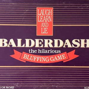 Vintage 1984 BALDERDASH game by Gameworks Creations