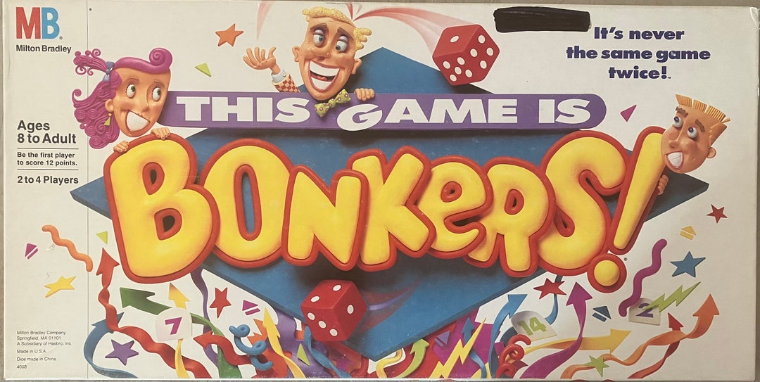 Vintage 1989 This Game is BONKERS by Milton Bradley Etsy