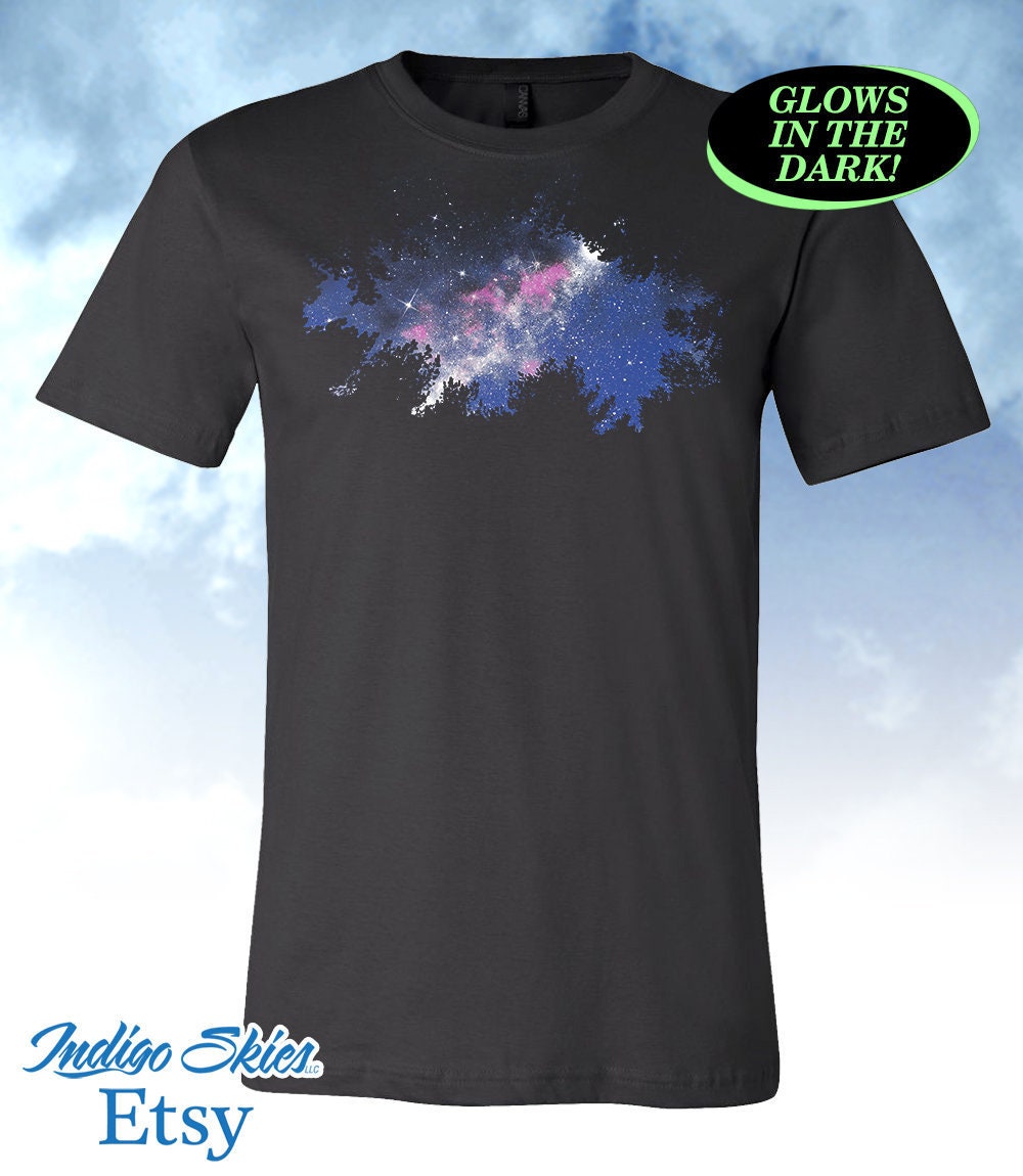 Night Sky Shirt Glow in the Dark - Etsy 