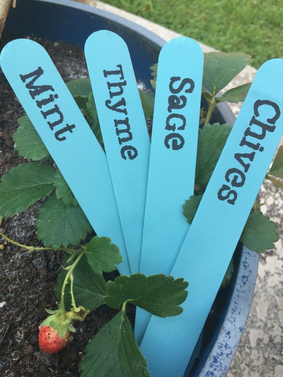 Items similar to Herb Garden Markers on Etsy