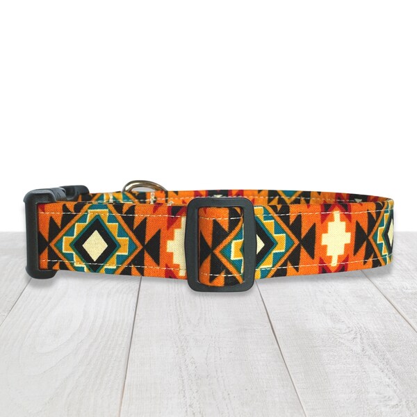 Western Dog Collar - Aztec Dog Collar - Dog Collar Boy - Dog Collar Girl - Matching Leash Available - Cute Dog Collar