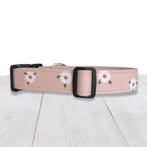 Spring Boho Floral Dog Collar Girl - Easter Pastel Puppy Collar - Cute Dog Collar for German Shepherd - Corgi Gifts