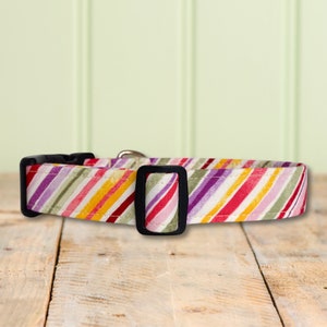 Spring Floral Dog Collar Girl Custom Fabric Dog Collar Cute Designer Unique Extra Small Medium Large Toy Gift for Dog Lover