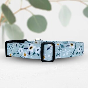 Spring Daisy Dog Collar, Cute Boho Floral Dog Collar Girl, German Shepherd Corgi and Boxer Dog Gifts, Puppy Collar for New Puppy Gift,