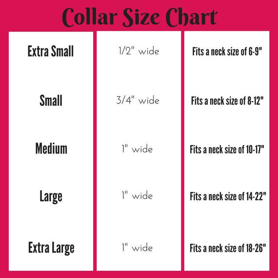 Female Neck Size Chart