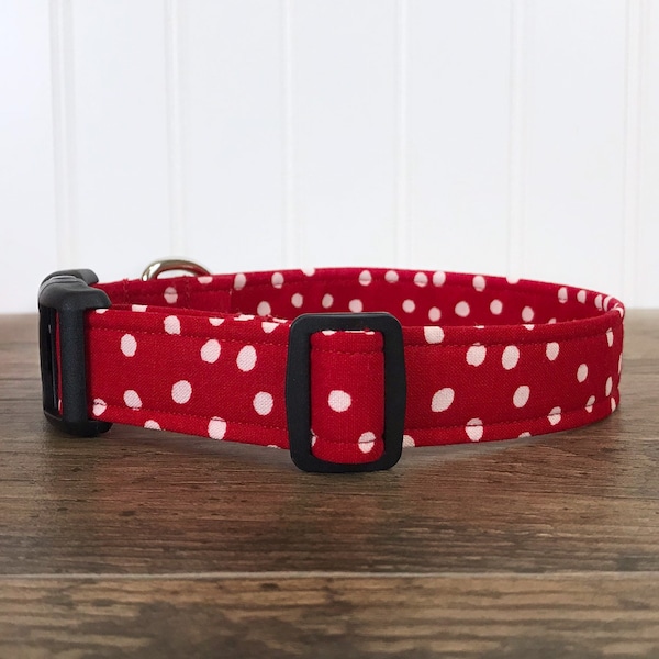 Red Polka Dot Dog Collar