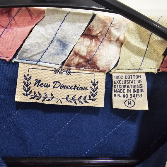 Vtg New Direction Patchwork Tie Dye Jacket Women'… - image 2