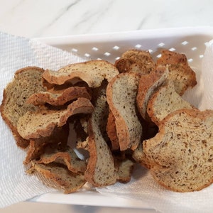 Keto crackers melba style, 2 dozen  crackers, low carb, ketogenic, snack, bread cracker