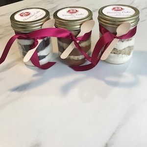 JAR CAKE/ 1 jar cake/ in a jar/homemade//baked goods/wedding favour/Christmas gift/23sweets/party favour/food gifts/cake/jar/birthday/favors Bild 9