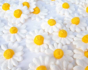 Zuckerguss Margeriten, (ca 2,5 cm) für Kuchen und Cupcakes, 2,5 cm Durchmesser