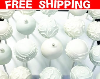 CAKEPOPS 100 Wedding Cake pops bulk order cakepops Custom bridal wedding cakepops, baked goods