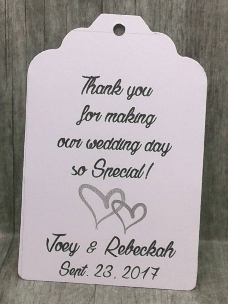 Gift tags tags 2 1116 die cut tags Custom FULL color wedding tag order 25 tags favour tags