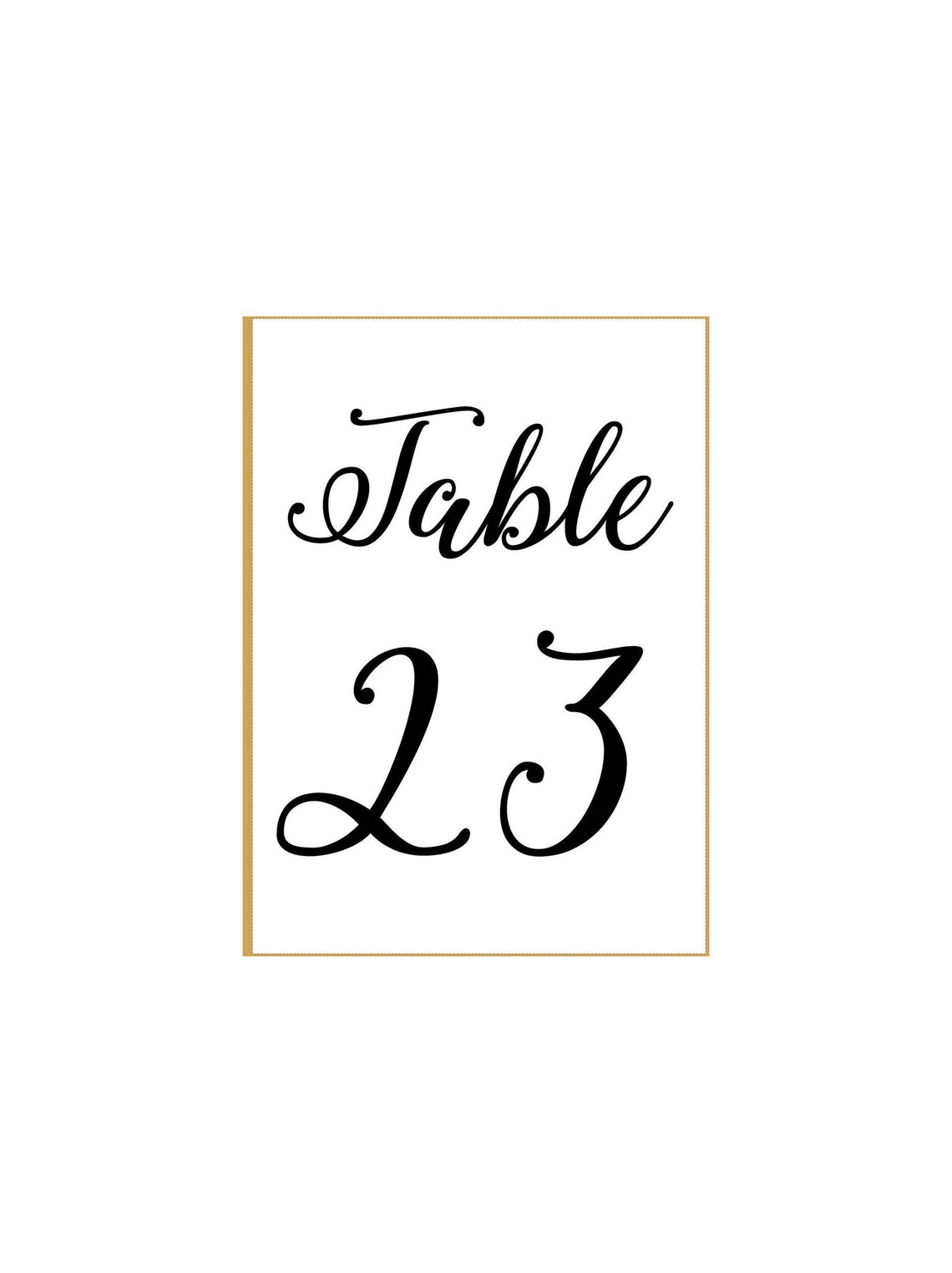 table number printable template 1 40 5 x 7 size etsy