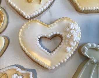 Galletas de compromiso: elegantes recuerdos para despedidas de soltera (1 docena)