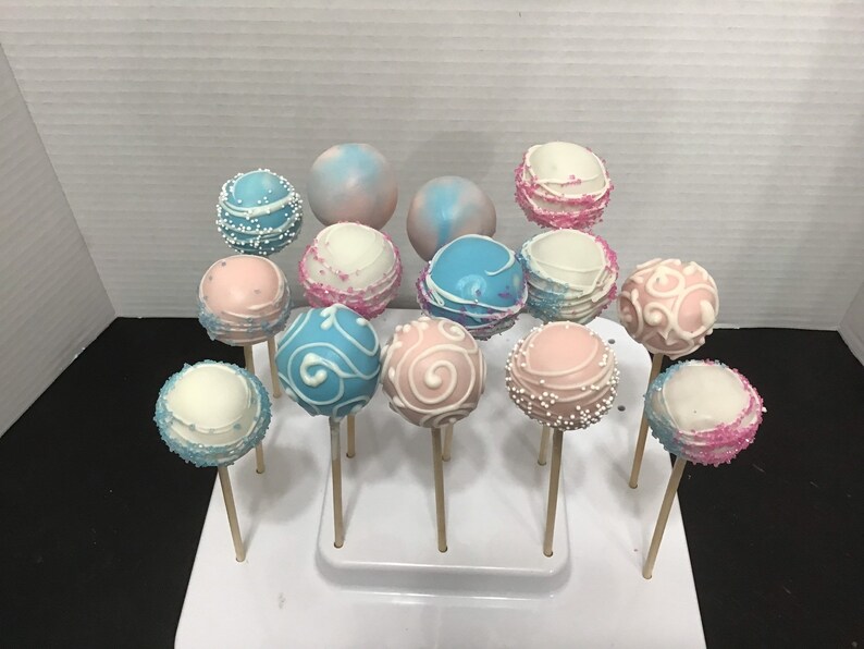 CAKE POPS Gender Reveal 1 Dozen 23sweets Baked Etsy