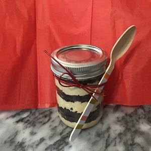 JAR CAKE/ 1 jar cake/ in a jar/homemade//baked goods/wedding favour/Christmas gift/23sweets/party favour/food gifts/cake/jar/birthday/favors Bild 6