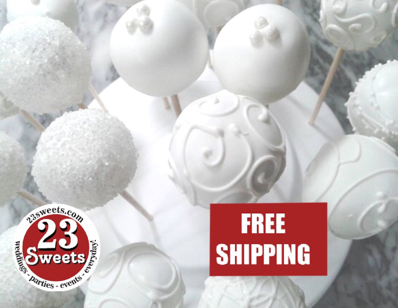 CAKEPOPS 100 Wedding Cake Pops Bulk Order Cakepops Custom Etsy