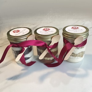 JAR CAKE/ 1 jar cake/ in a jar/homemade//baked goods/wedding favour/Christmas gift/23sweets/party favour/food gifts/cake/jar/birthday/favors Bild 10