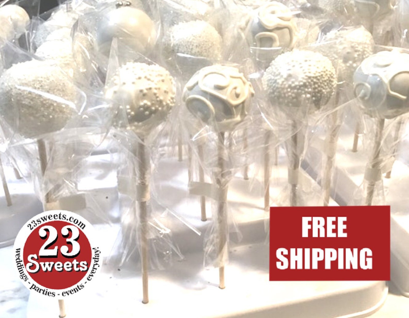 CAKEPOPS 100 Wedding Cake Pops Bulk Order Cakepops Custom Etsy