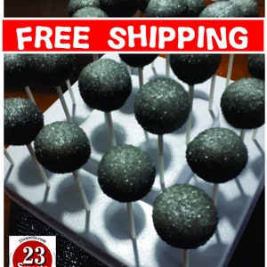 Cakepops 100 Disco balls cake pops bulk order. commercial baked goods/homemade/sweets/pops/cakeballs/food service, restaurant food