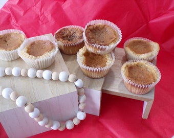 Homemade Butter Tarts: Gourmet Pastry, 1 Dozen (With or Without Raisins)