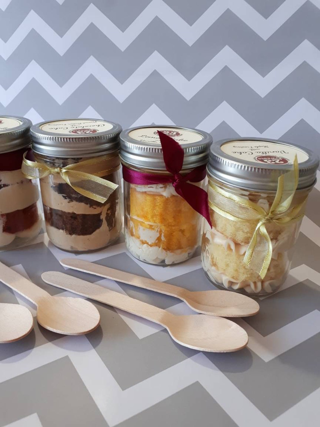 Buy JAR CAKE/ 1 Jar Cake/ in a Jar/homemade//baked Goods/wedding ...
