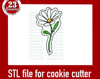 Archivo STL para cortador de galletas con forma de margarita: Descarga para impresora 3D