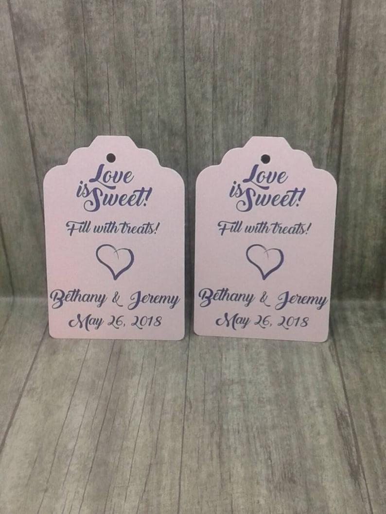 Gift tags tags 2 1116 die cut tags Custom FULL color wedding tag order 25 tags favour tags