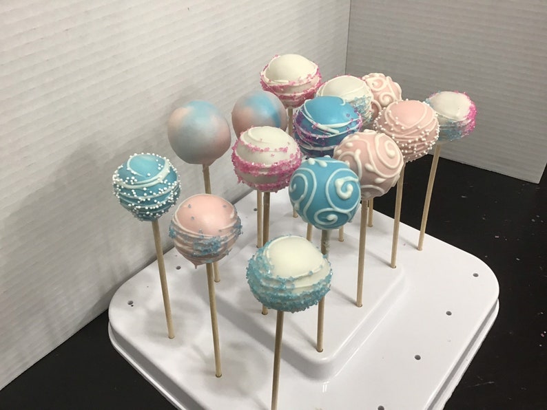 CAKE POPS Gender Reveal 1 Dozen 23sweets Baked Etsy