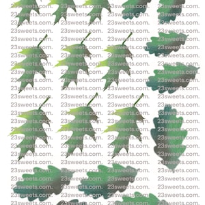 Feuilles vertes COMESTIBLES, 24 feuilles d'automne prédécoupées, différentes tailles, gaufrette papier, gâteau, décorations pour cupcakes, décoration de petits gâteaux, végétalien