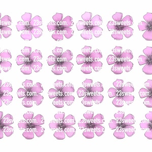 Light Pink Wafer Paper Flowers: 2-Inch Edible Cake Toppers (24 count)