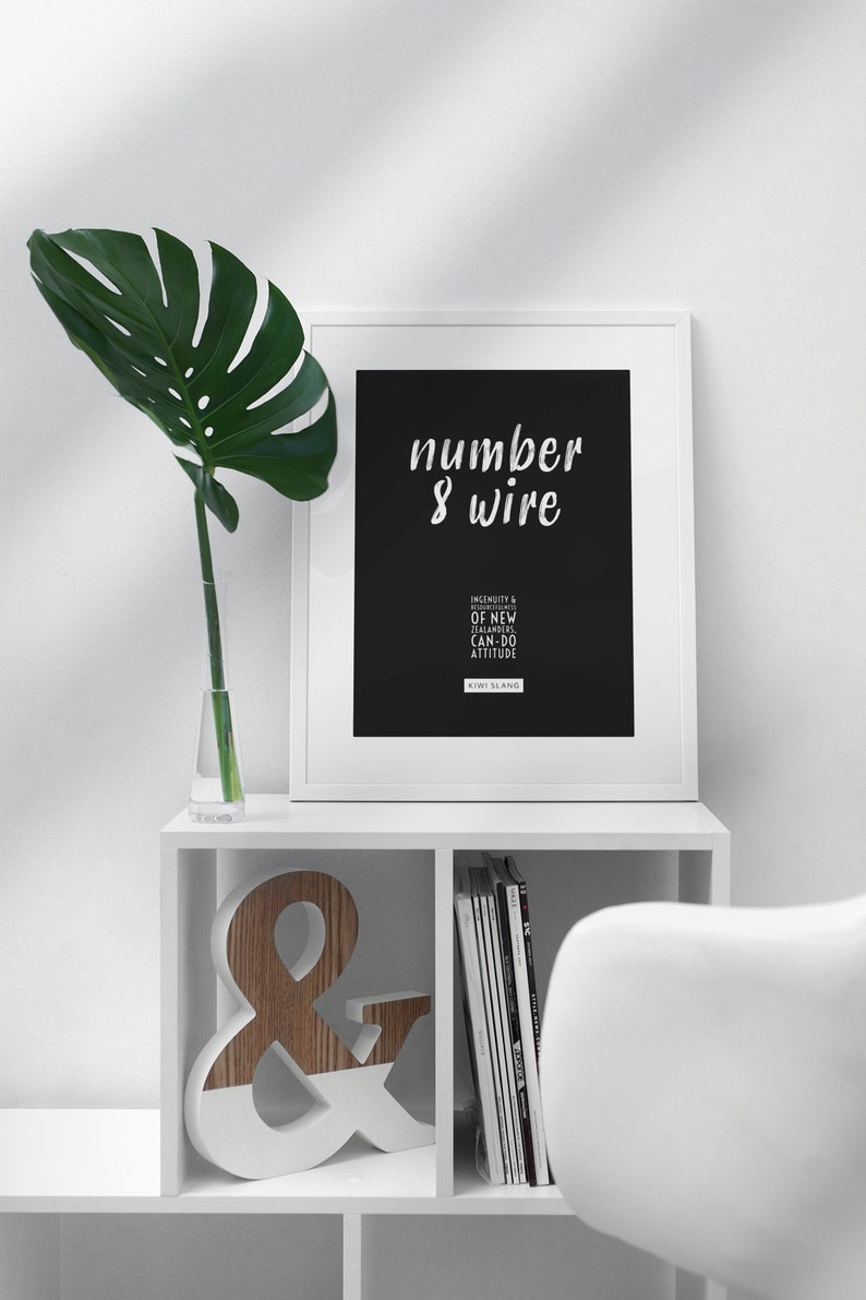 New Zealand Slang number 8 Wire Kiwiana Sayings Etsy New Zealand