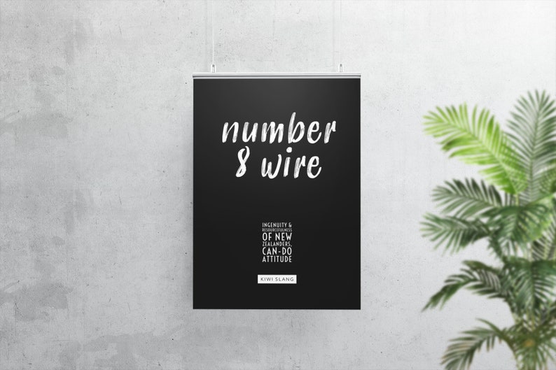 New Zealand Slang number 8 Wire Kiwiana Sayings Etsy New Zealand