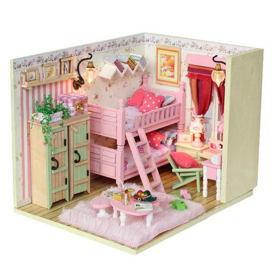 Romántica Y Linda Casa De Muñecas Kit De Casa De Bric... Romántica Y Linda Casa De Muñecas Kit De Casa De Bric...